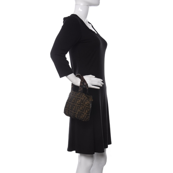 Rare vintage fendi zucca mini canvas purse - Picture 5 of 6